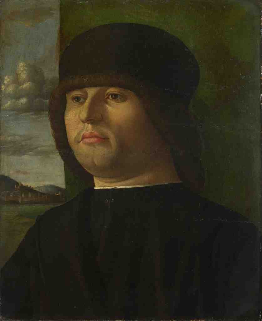 Italian, Venetian A Man in Black A4 Photo Print
