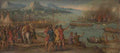 Italian, Venetian A Naval Battle A4 Photo Print