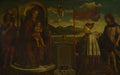 Italian, Venetian The Virgin and Child with Saints A4 Photo Print