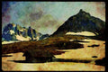 Italy Italian 079076 Chalet In The Dolomite Alps, Murano A4 Limited Edition Watercolour Print