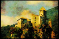 Italy Italian 079081 Castle Of Cornedo, Murano A4 Limited Edition Watercolour Print