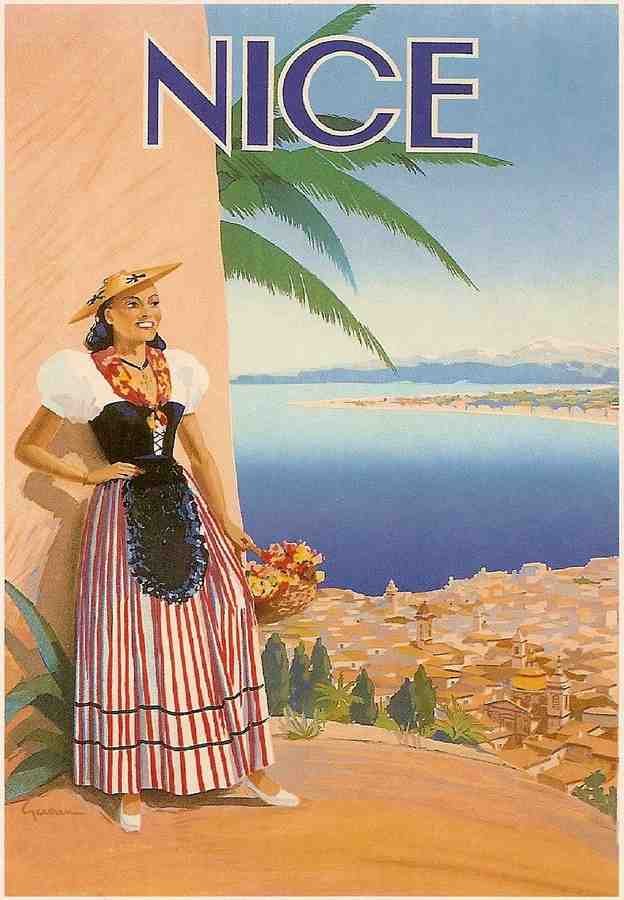 Italy Spain Travel Poster I100 Advert A4 Photo Print