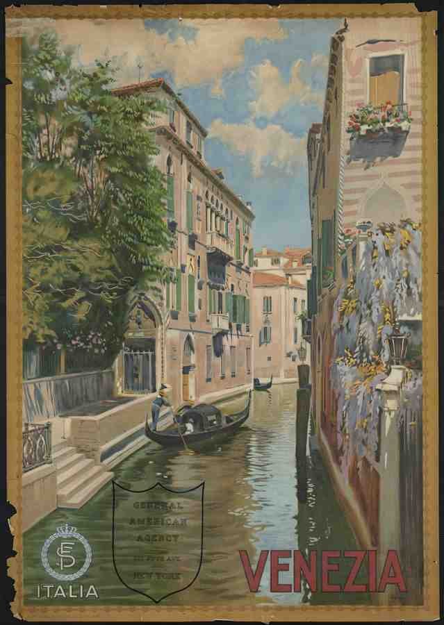 Italy Spain Travel Poster I35 Advert A4 Photo Print