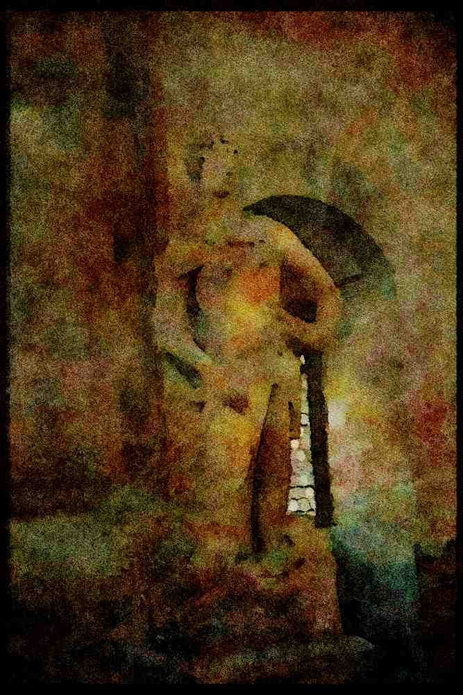 Italy visit 224004 Donatello's _David_, Bargello Museum, Rome A4 Limited Edition Watercolour Print