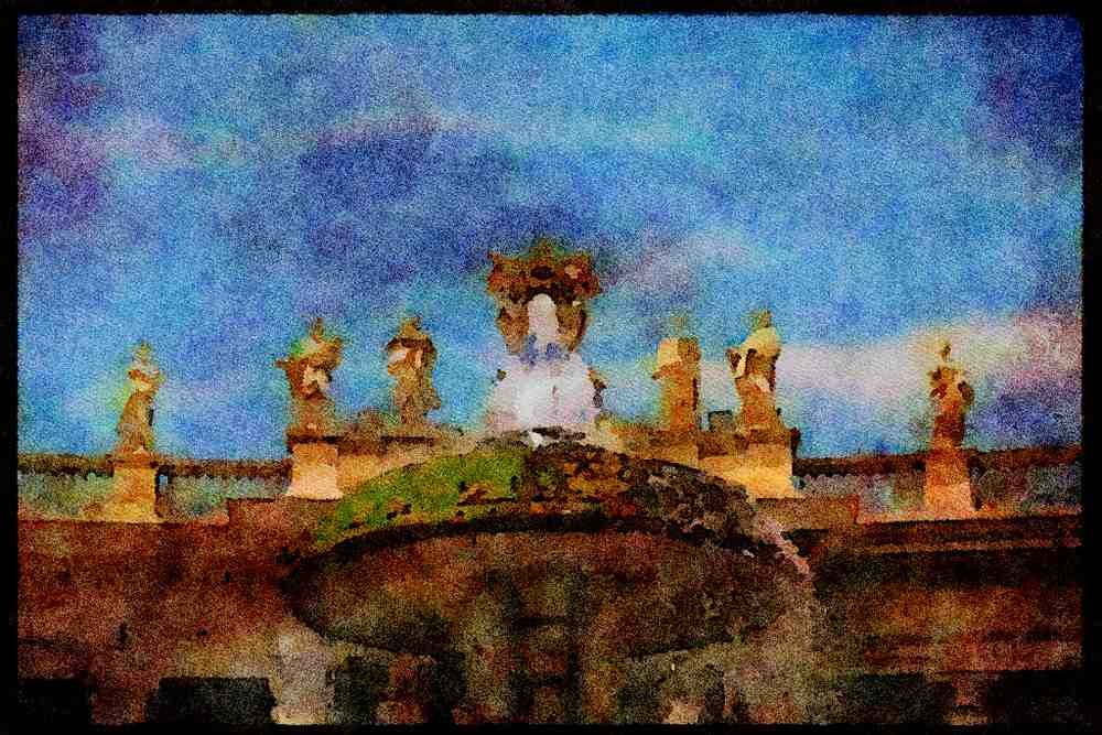 Italy visit 224006 St. Peter's Basilica, Rome A4 Limited Edition Watercolour Print
