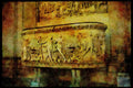 Italy visit 224023 Sarcophagus, Vatican Museum A4 Limited Edition Watercolour Print