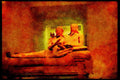 Italy visit 224025 Etruscan Sarcophagus, Villa Giulia, Rome A4 Limited Edition Watercolour Print