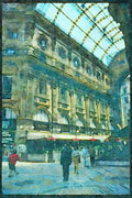 Italy visit 224055 Galleria, Milan A4 Limited Edition Watercolour Print