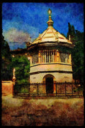 Italy visit 224059 Baptistry, Bergamo A4 Limited Edition Watercolour Print