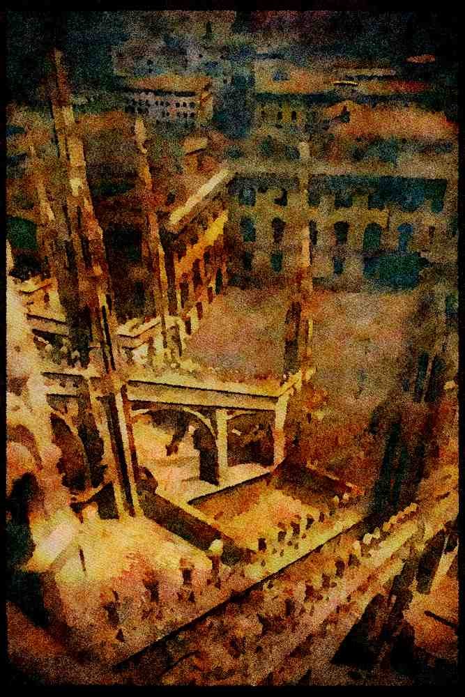 Italy visit 224063 Cathedral, Milan A4 Limited Edition Watercolour Print