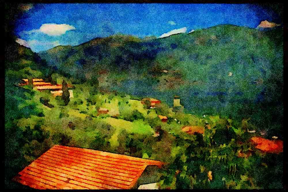 Italy visit 224067 Bellagio, Lac Como A4 Limited Edition Watercolour Print