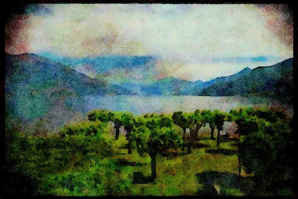 Italy visit 224071 Bellagio, Lac Como A4 Limited Edition Watercolour Print