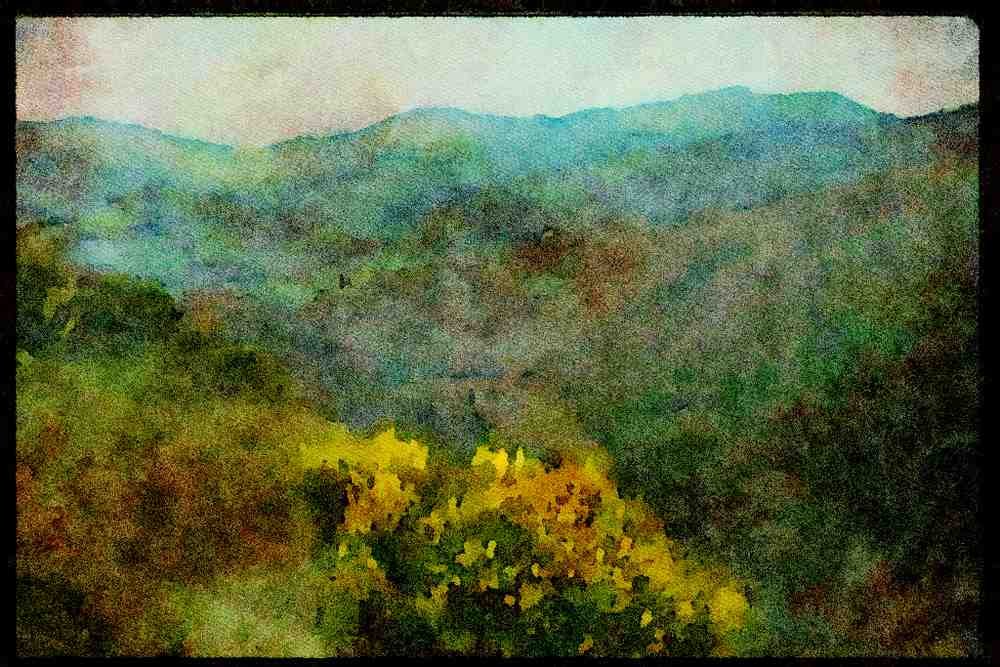 Italy visit 224078 Countryside, Assisi A4 Limited Edition Watercolour Print