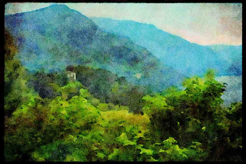 Italy visit 224099 Bellagio, Lac Como A4 Limited Edition Watercolour Print