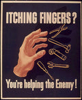 Itching Fingers Tools Vintage Retro Advert Poster A4 Photo Print