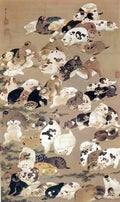 Ito Jakuchu one hundred dogs 1799 Art A4 Photo Print