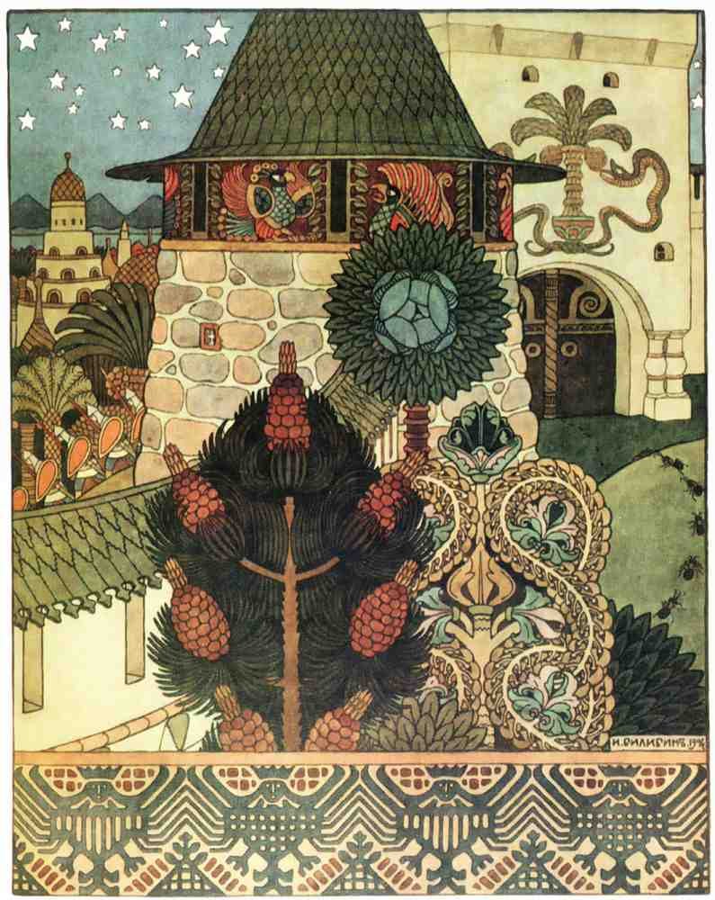 Ivan Bilibin Page 028 Fairy Art Vintage Illustration A4 Photo Print