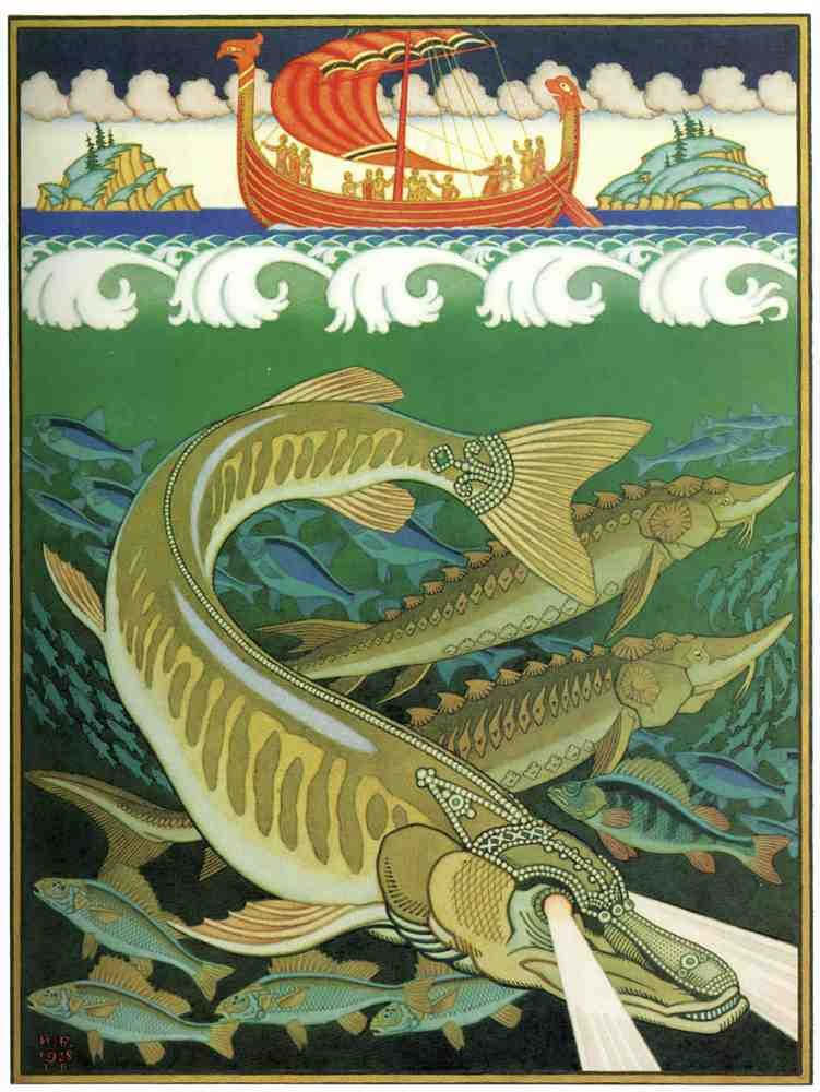 Ivan Bilibin Page 030 Fairy Art Vintage Illustration A4 Photo Print
