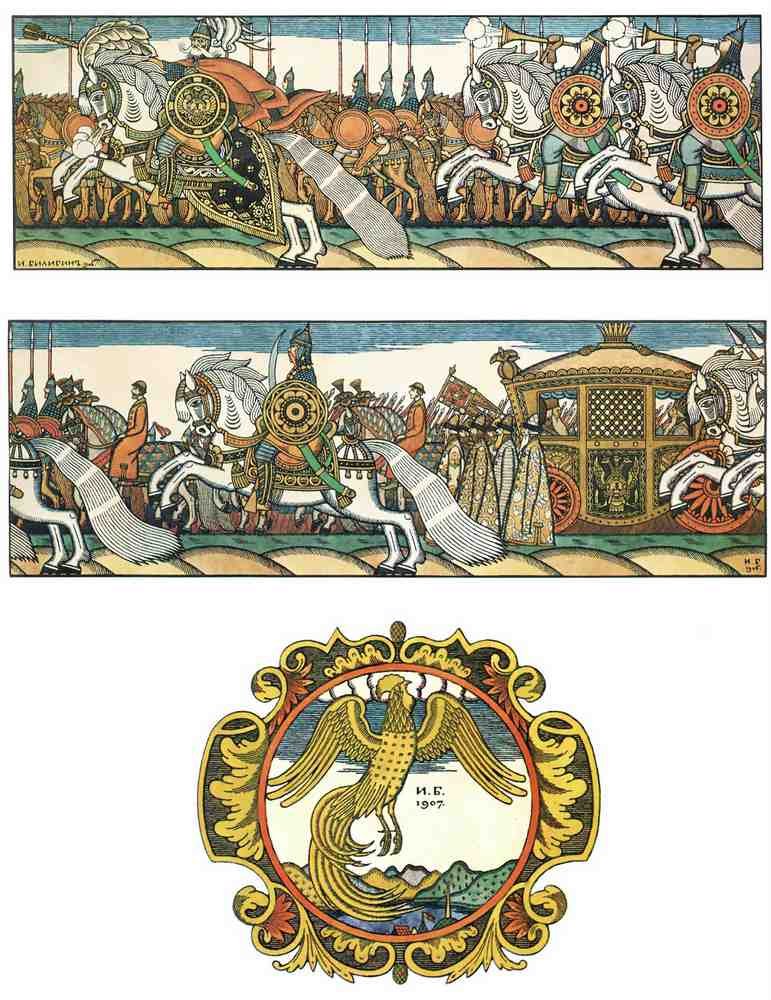 Ivan Bilibin Page 049 Fairy Art Vintage Illustration A4 Photo Print