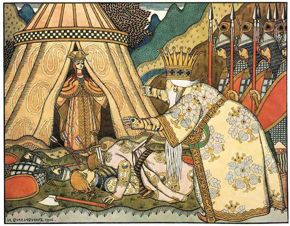 Ivan Bilibin Page 052 Fairy Art Vintage Illustration A4 Photo Print