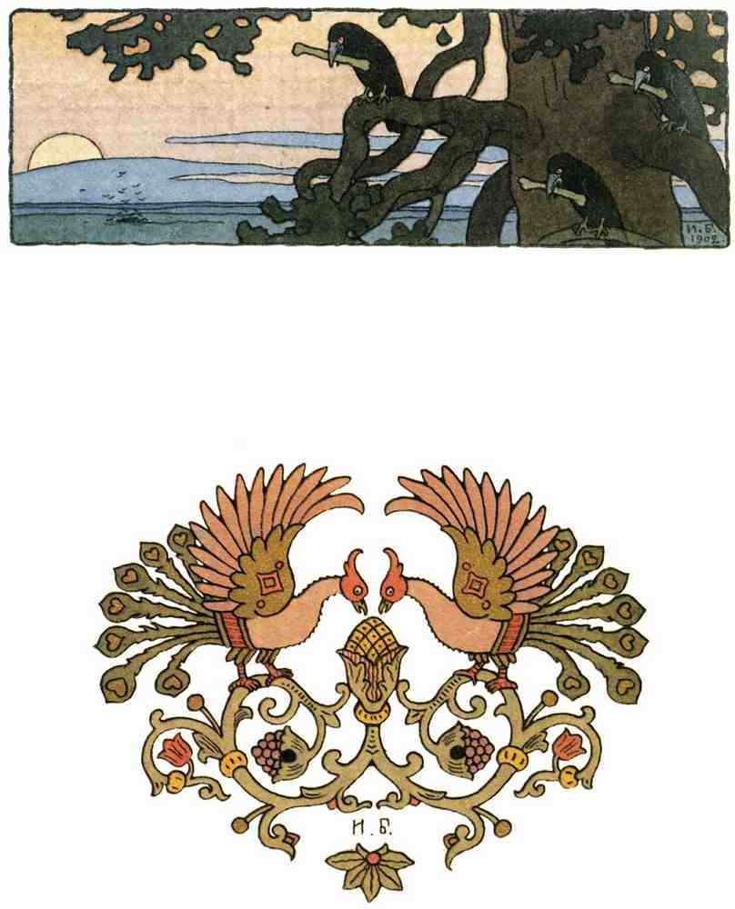 Ivan Bilibin Page 063 Fairy Art Vintage Illustration A4 Photo Print