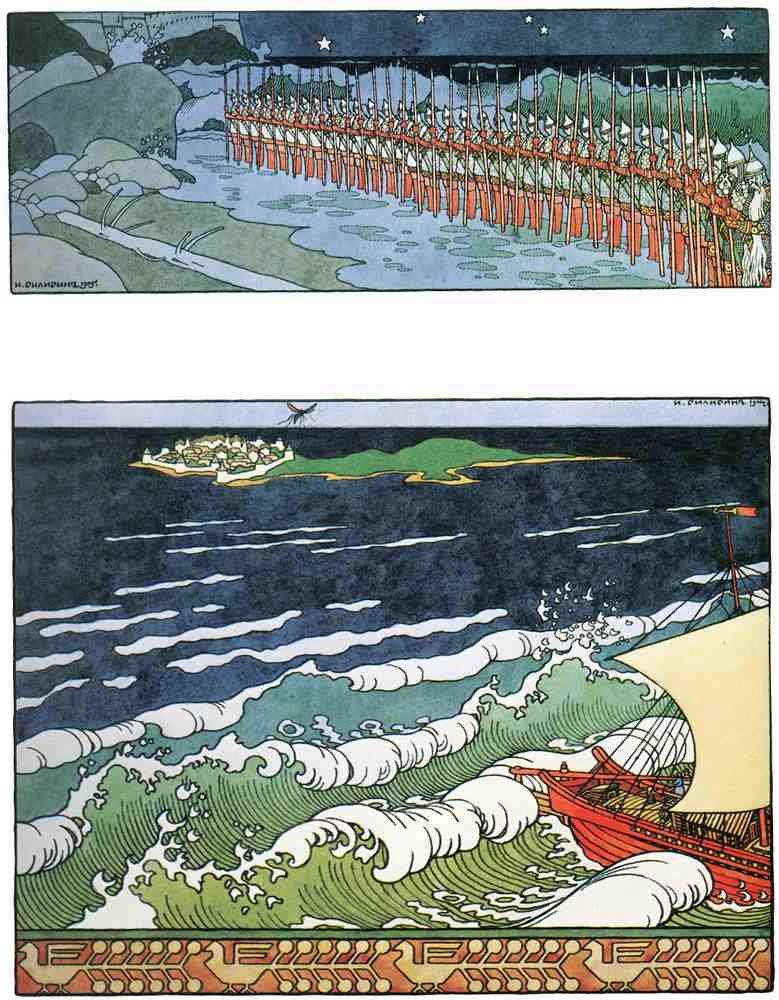 Ivan Bilibin Page 073 Fairy Art Vintage Illustration A4 Photo Print