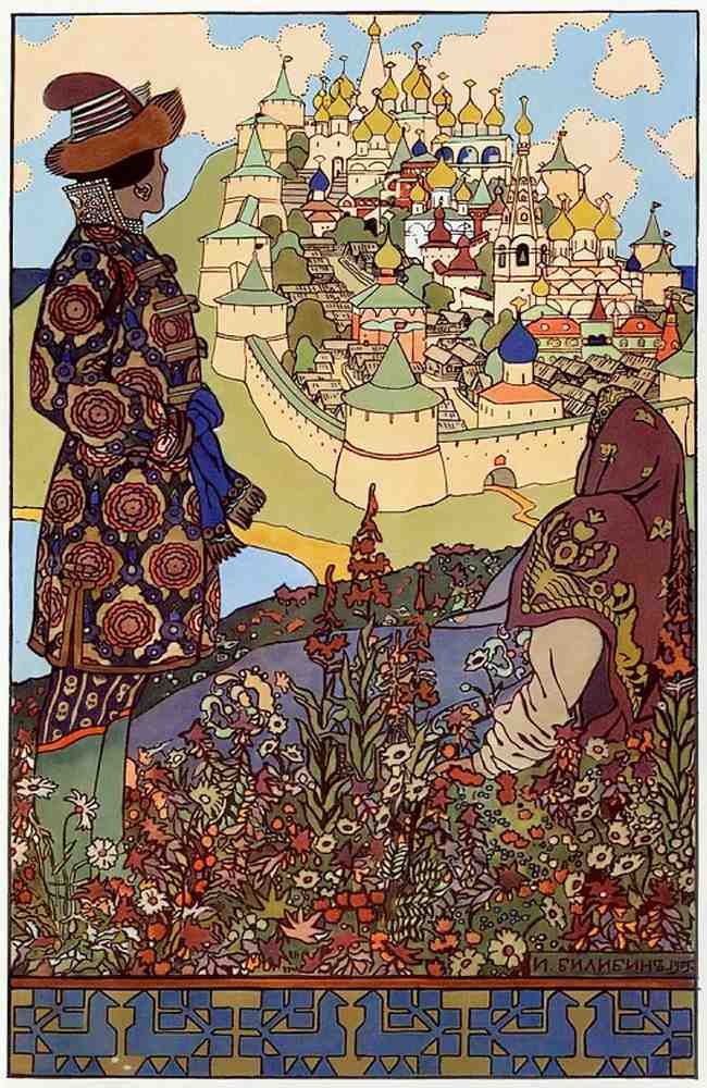 Ivan Bilibin Page 075 Fairy Art Vintage Illustration A4 Photo Print