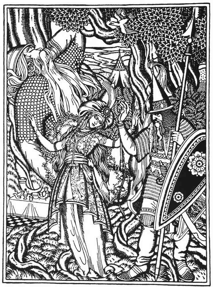 Ivan Bilibin Page 104 Fairy Art Vintage Illustration A4 Photo Print