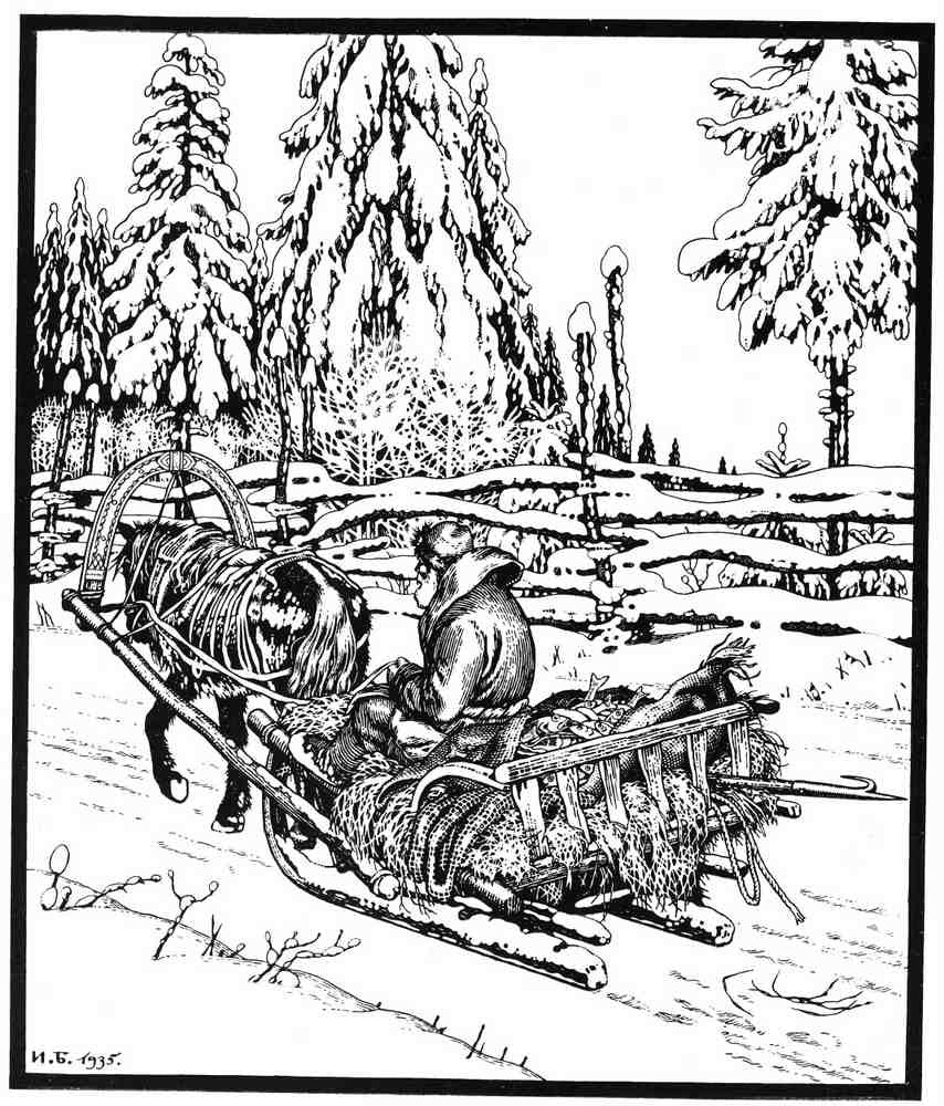 Ivan Bilibin Page 105 Fairy Art Vintage Illustration A4 Photo Print