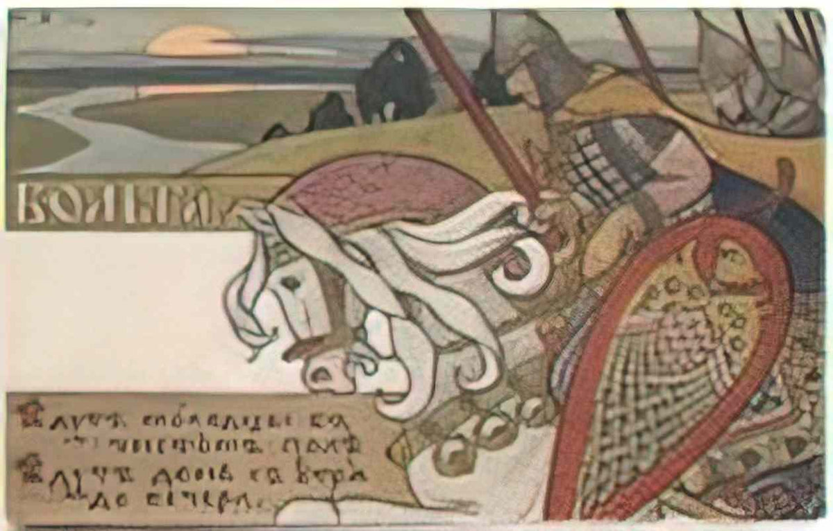Ivan Bilibin bogatyr volga epic volga 19031 Art A4 Photo Print