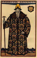 Ivan Bilibin boyar costume design for the opera boris godunov by modest Art A4 Photo Print
