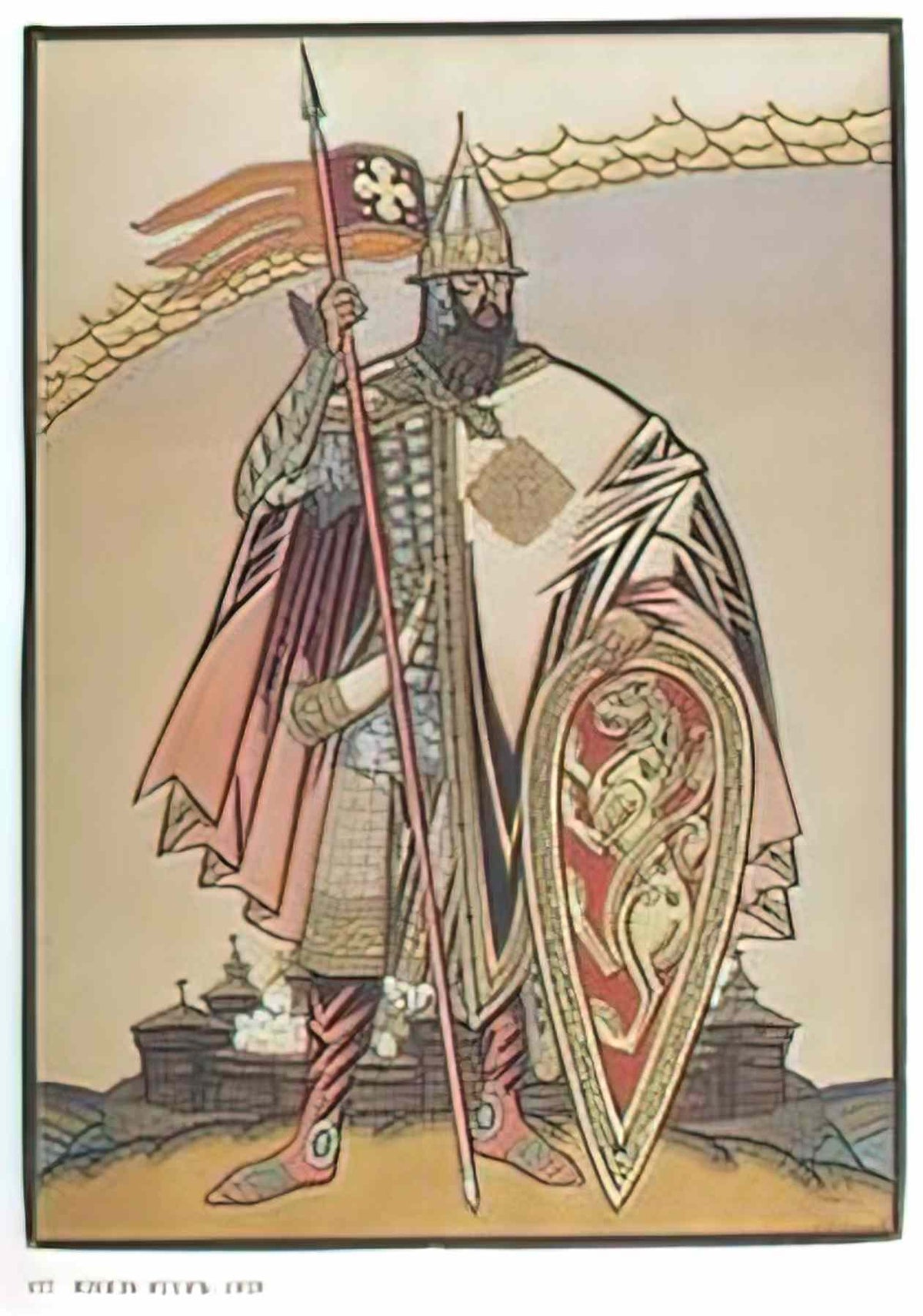 Ivan Bilibin costume design for the opera prince igor by alexander bo Art A4 Photo Print