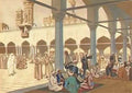 Ivan Bilibin courtyard of al azhar mosque and university complex in c Art A4 Photo Print
