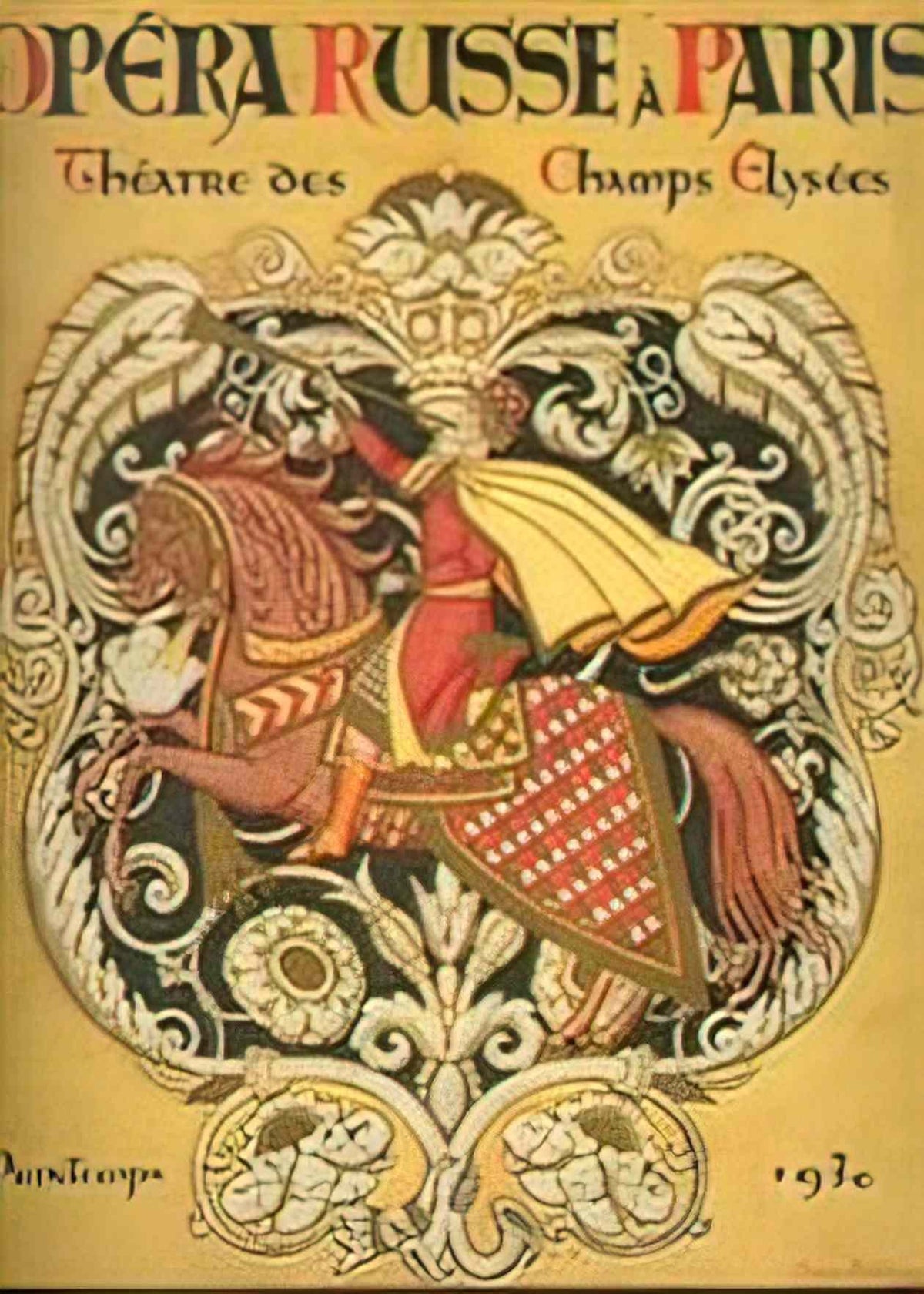 Ivan Bilibin magazine russian opera in paris 1930 Art A4 Photo Print