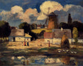 Ivanyi Grunwald Bela Village Scene Art A4 Photo Print UK