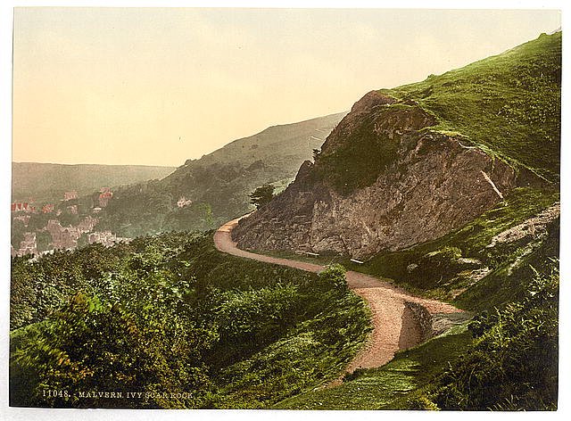 Ivy Scar Rock Malvern Vintage A4 Photo Print
