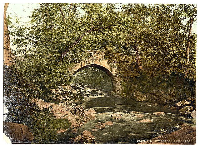 Ivybridge the bridge Plymouth Vintage A4 Photo Print