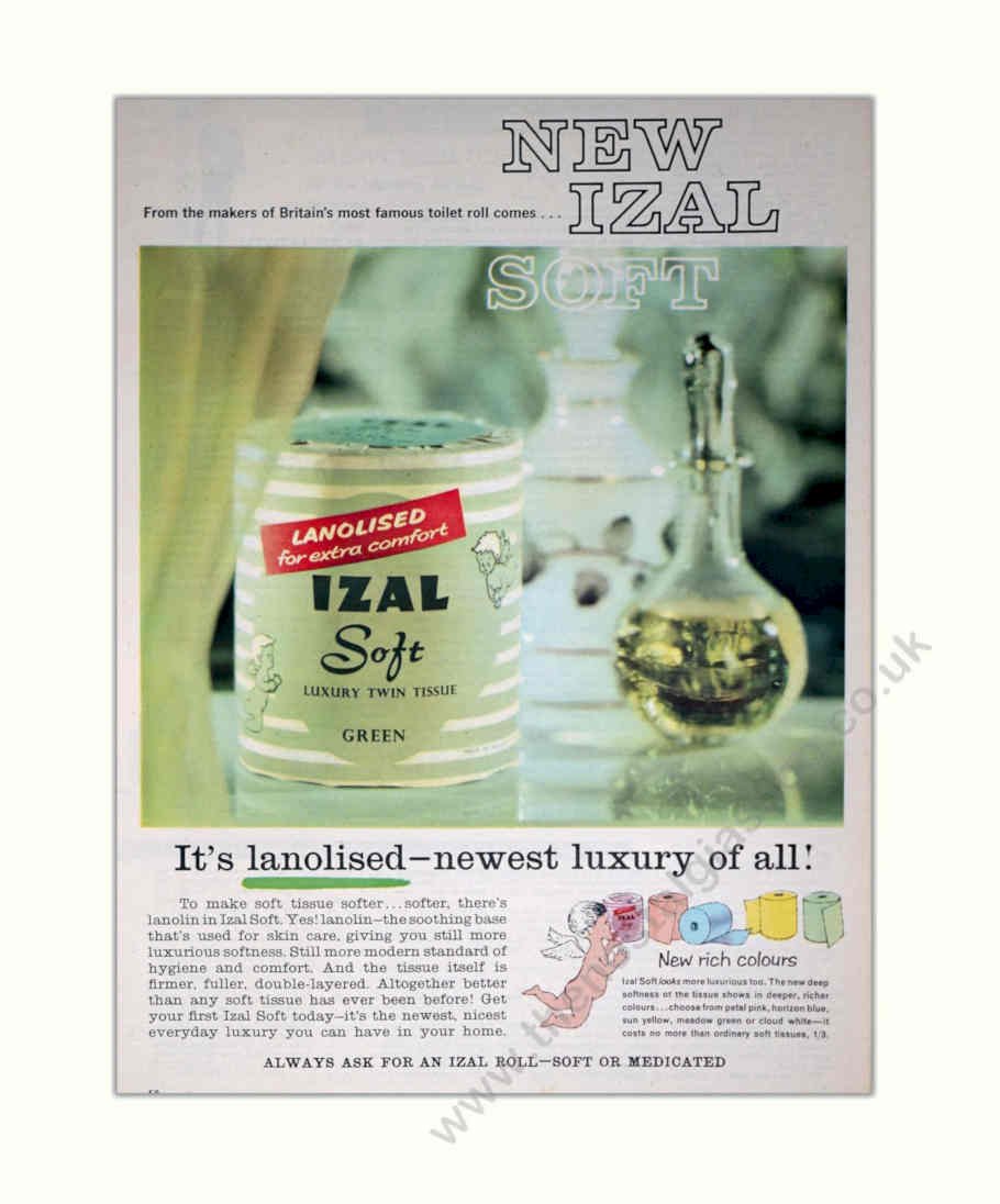 Izal Soft Green Vintage Retro Advert Poster A4 Photo Print