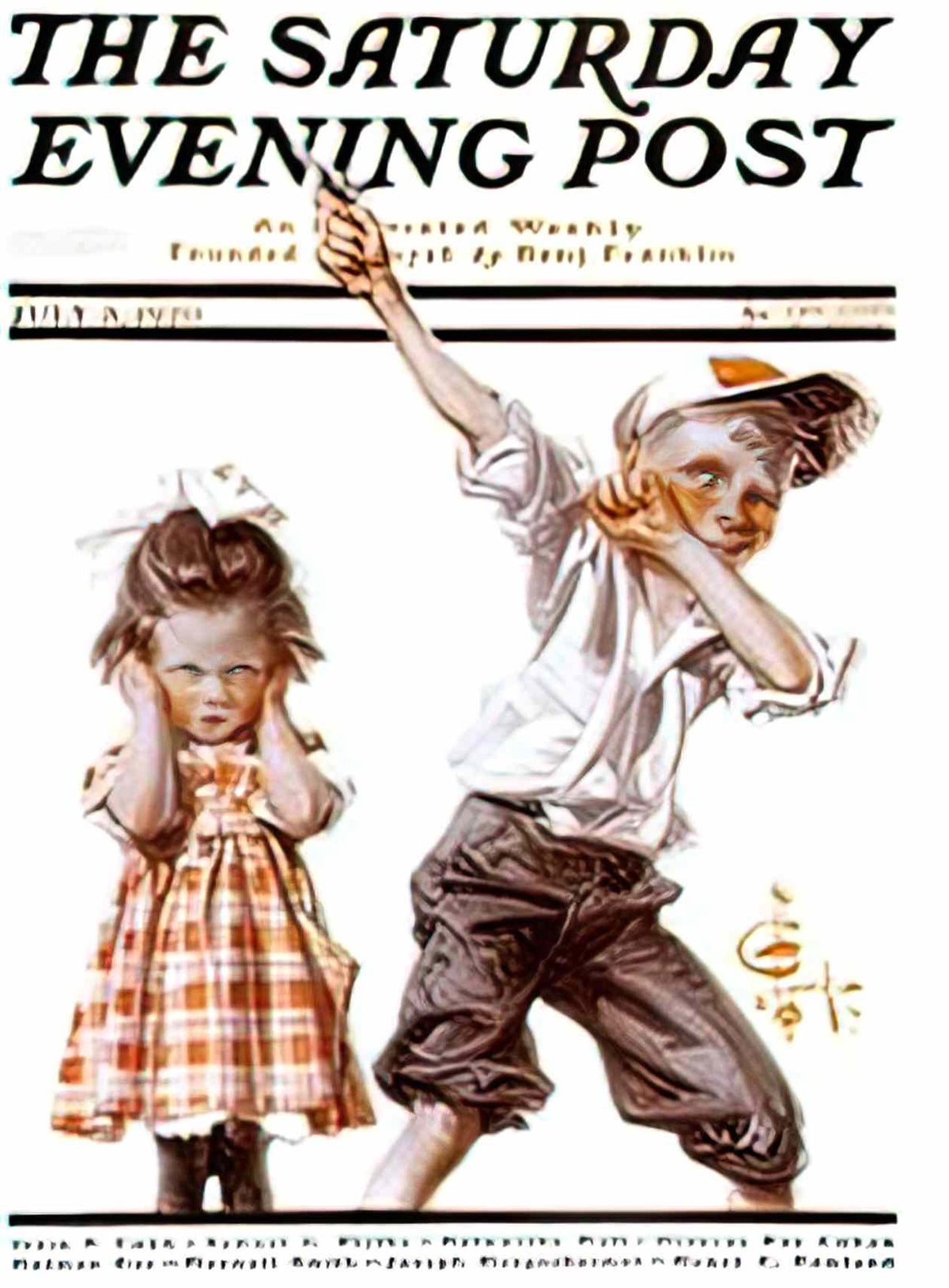 J C Leyendecker saturday evening post cover july 3 1920 Art A4 Photo Print