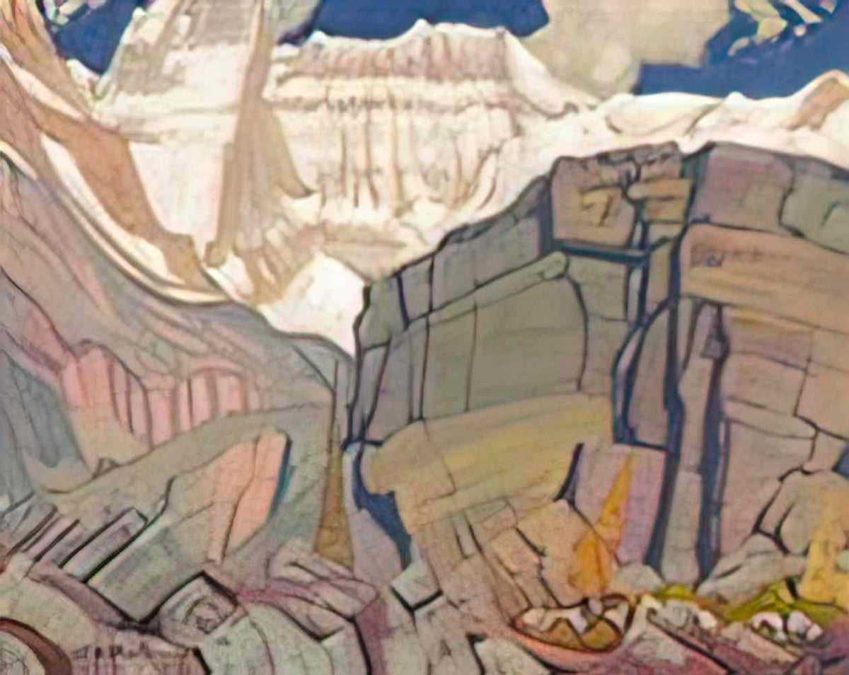 Ivan Bilibin provence pines on the shore 1929 Art A4 Photo Print