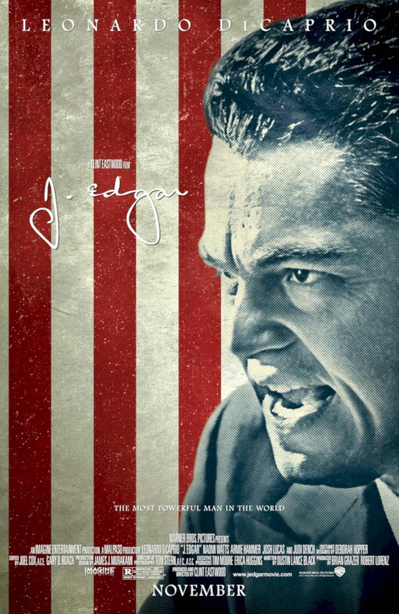 J Edgar Dicaprio Vintage Retro Advert Poster A4 Photo Print