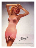 J Roussel Of Paris Lingerie Advert Vintage Retro Advert Poster A4 Photo Print