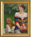 Jacek Malczewski christ and the samaritian woman Art A4 Photo Print