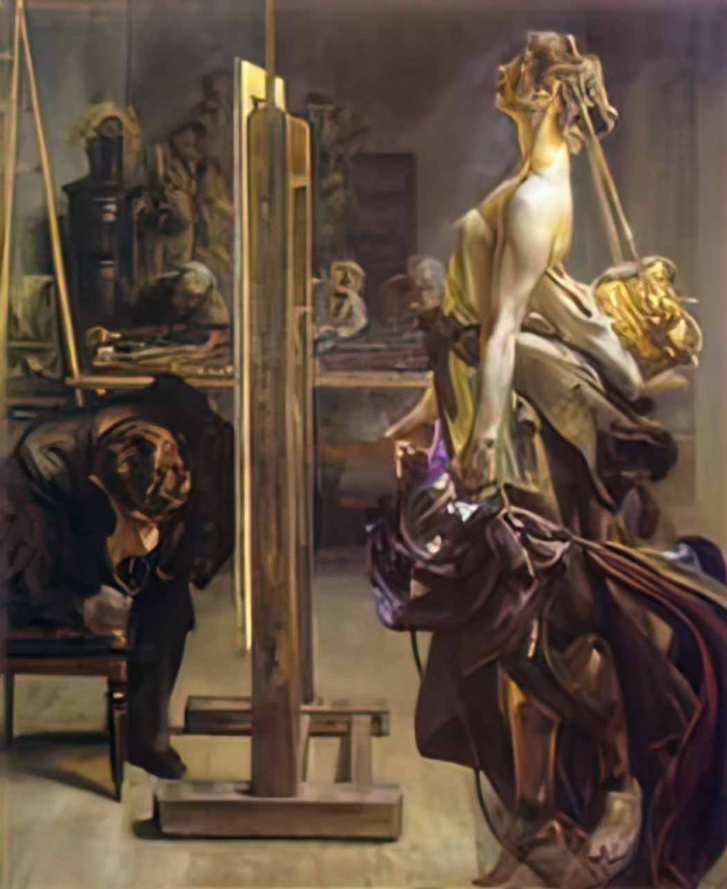 Jacek Malczewski painter s inspiration 1897 Art A4 Photo Print UK