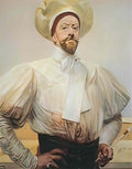 Jacek Malczewski self portrait in white dress Art A4 Photo Print