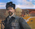 Jacek Malczewski self portrait with pisanka Art A4 Photo Print UK