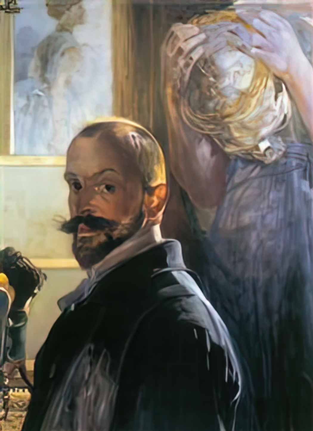 Jacek Malczewski self portrait with skull Art A4 Photo Print UK