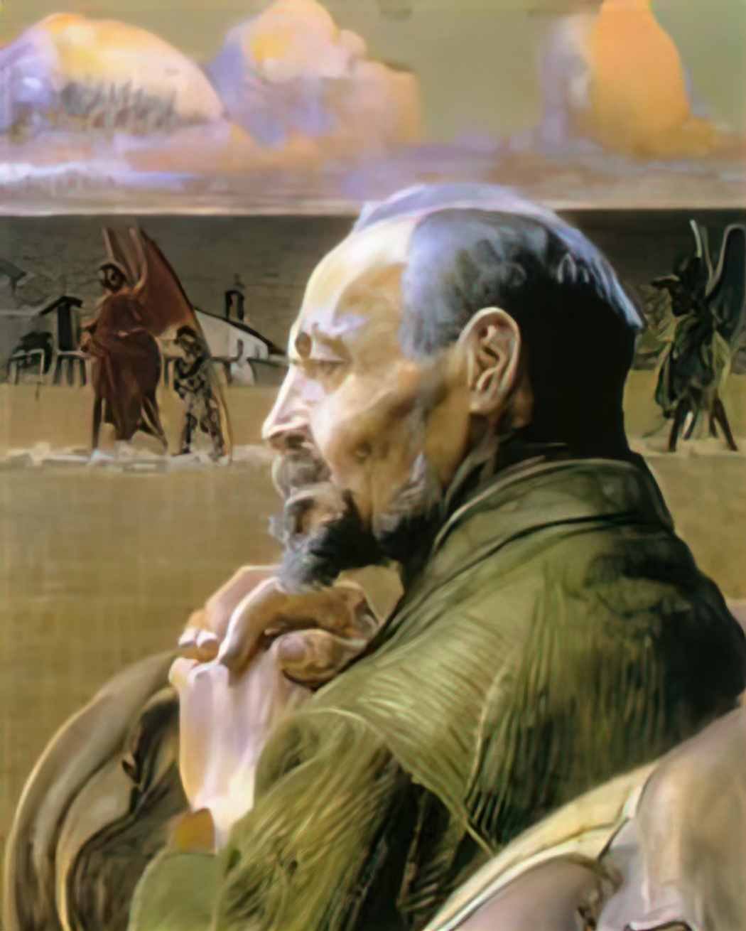 Jacek Malczewski three heads love Art A4 Photo Print UK