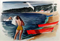 Jack Bush boats on the beach 1946 Art A4 Photo Print