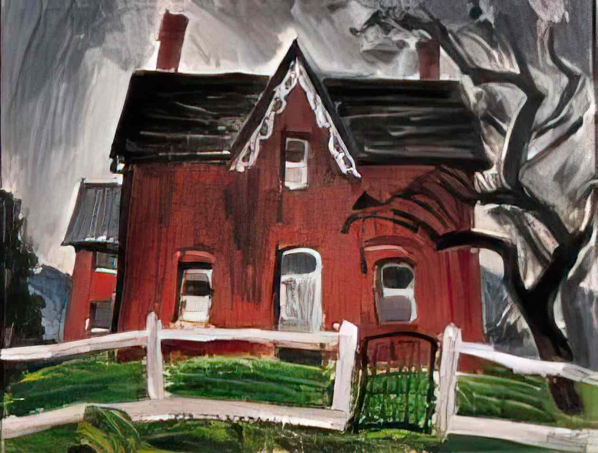 Jack Bush farm house caledon 1944 Art A4 Photo Print